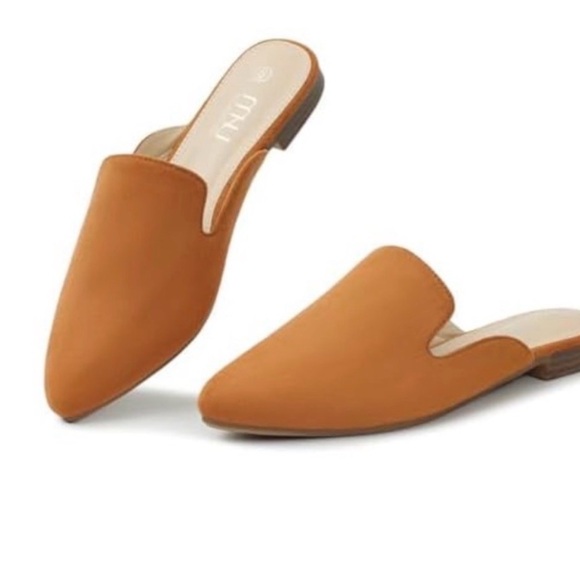 Musshoe Shoes - Musshoe Burnt Orange Suede Mules Women's Size 8.5